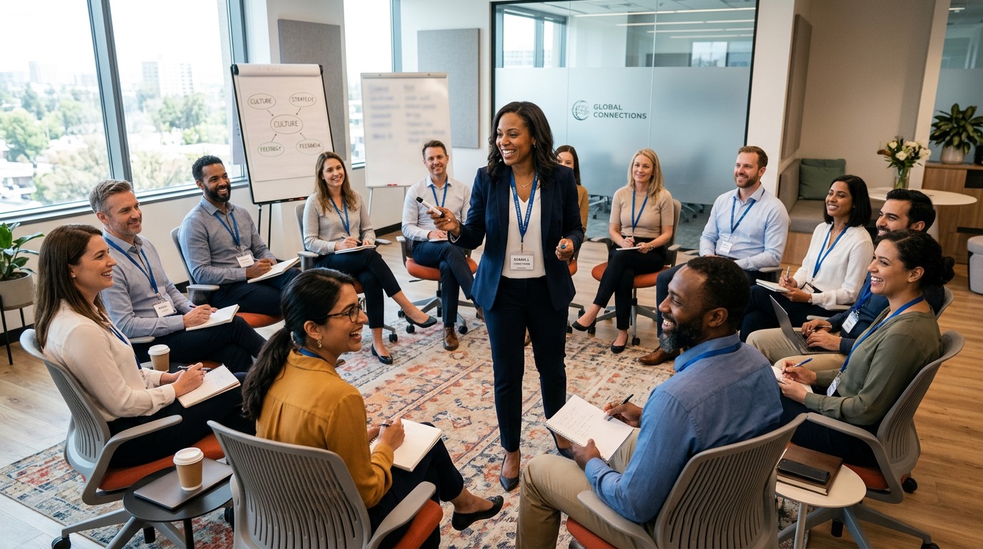 Zespół podczas warsztatów firmowych